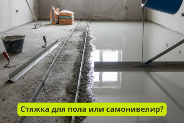 стяжка или самонивелир фото